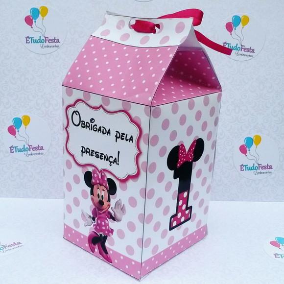 Caixinha de Milk Minnie Mouse - Rosa