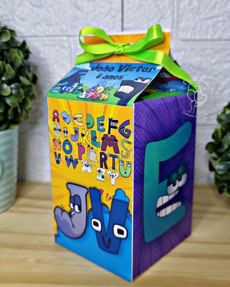 Caixinha de Milk Personalizada - Alphabet Lore