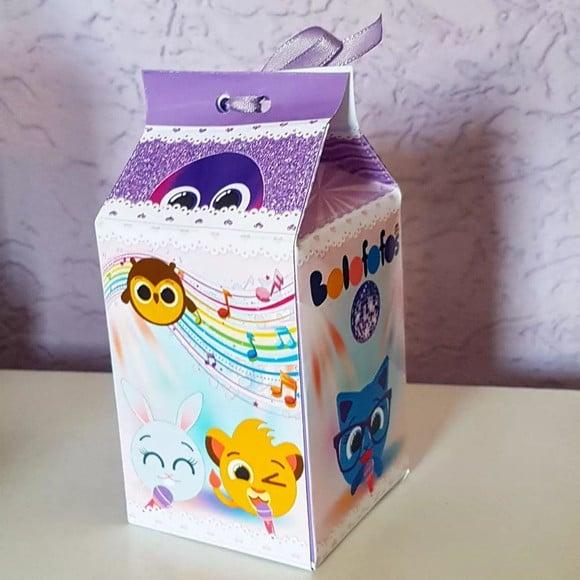 Caixinha de Milk Personalizada - Bolofofos Menina