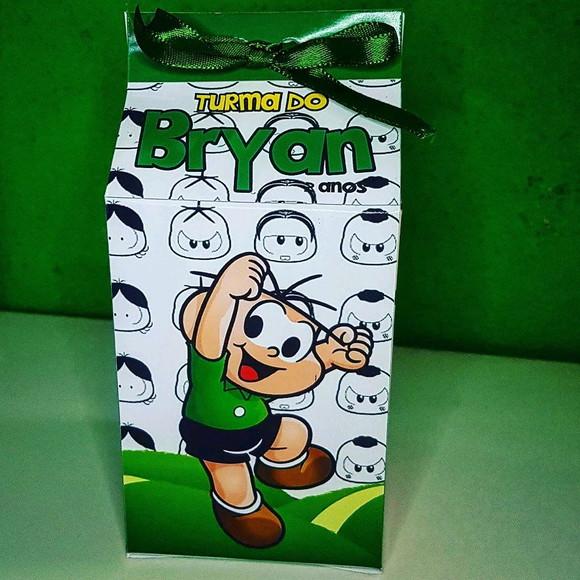 Caixinha de Milk Personalizada - Cebolinha