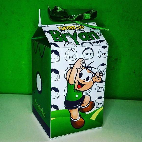 Caixinha de Milk Personalizada - Cebolinha
