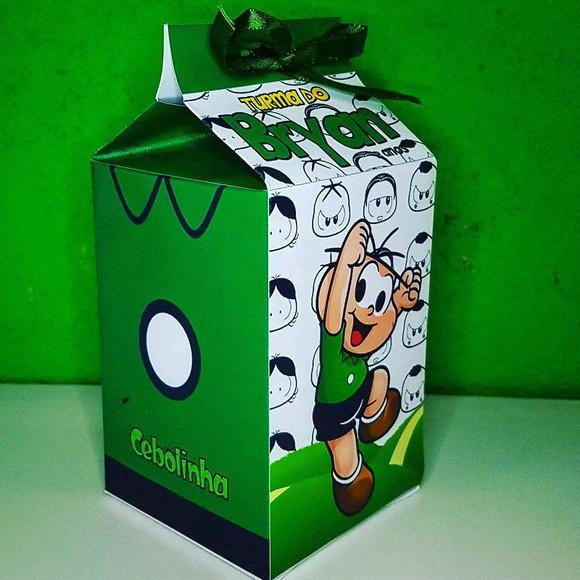 Caixinha de Milk Personalizada - Cebolinha