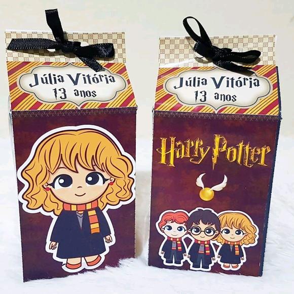 Caixinha de Milk Personalizada - Harry Potter