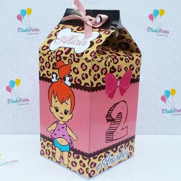Caixinha de Milk Personalizada Pedrita