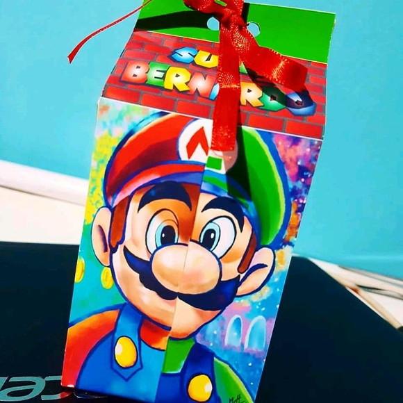 Caixinha de Milk Personalizada - Super Mario
