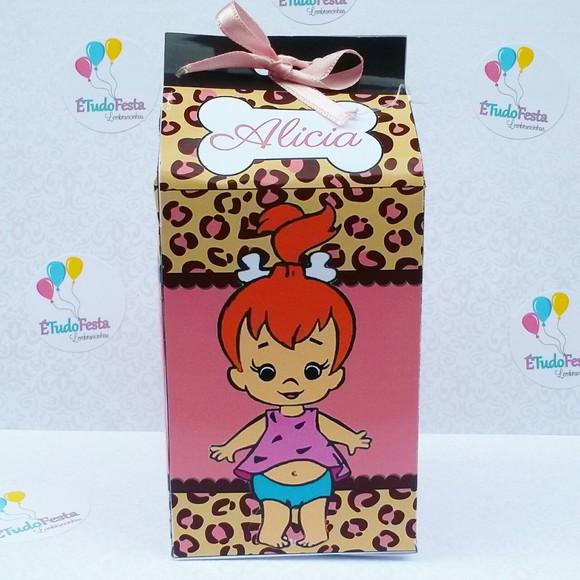 Caixinha de Milk Personalizada Pedrita