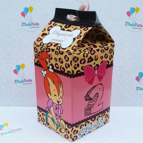Caixinha de Milk Personalizada Pedrita