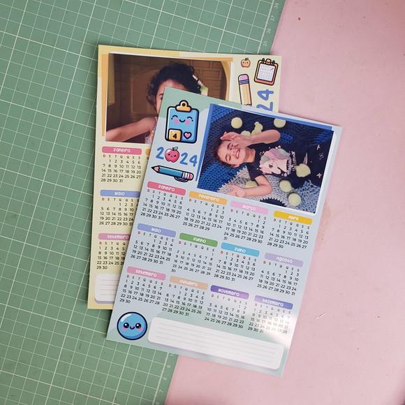Calendario Ima de Geladeira 10x15 cm com Foto