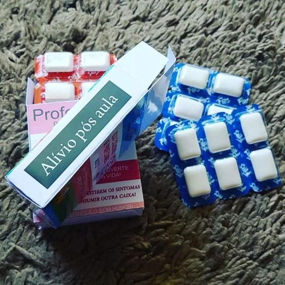 Caixinha Professoril Personalizada com Chiclete