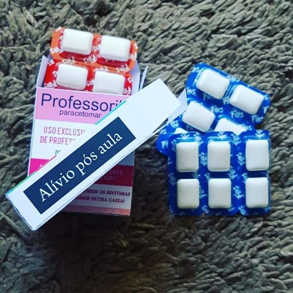Caixinha Professoril Personalizada com Chiclete