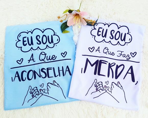 Camiseta Personalizada Amigas (par)