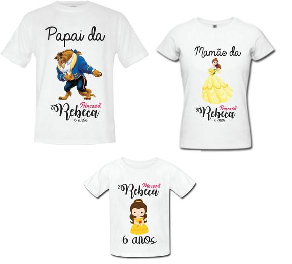 Camiseta Personalizada a Bela e a Fera
