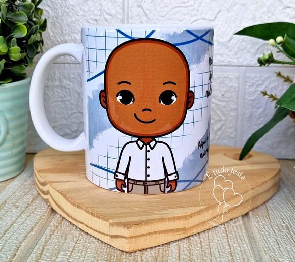 Caneca com Caricatura de Desenho e Frases