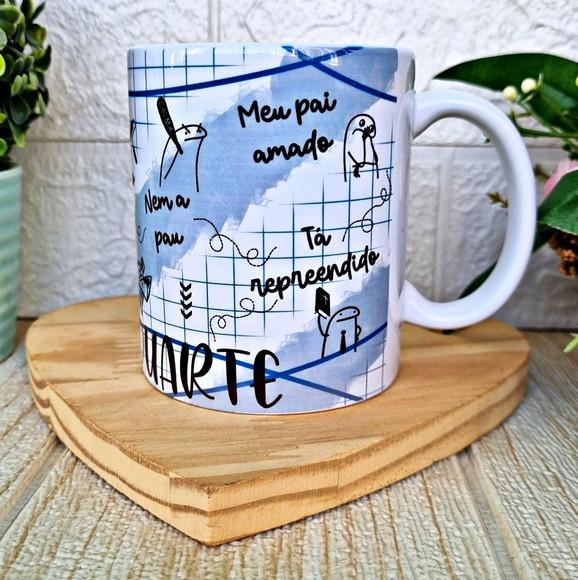 Caneca com Caricatura de Desenho e Frases
