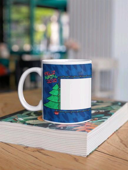 Caneca de natal - virgem Maria e Jesus