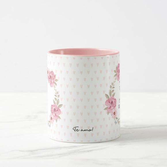 Caneca Dia das Mães com Alça Colorida