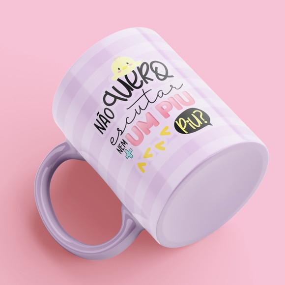 Caneca Dia das Mães com Alça Colorida