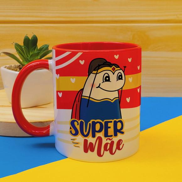 Caneca Dia das Mães com Alça Colorida