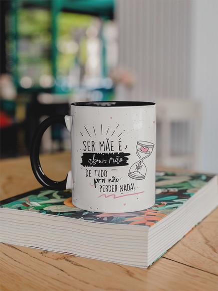 Caneca Dia das Mães com Alça Colorida