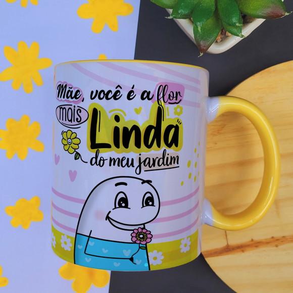 Caneca Dia das Mães com Alça Colorida