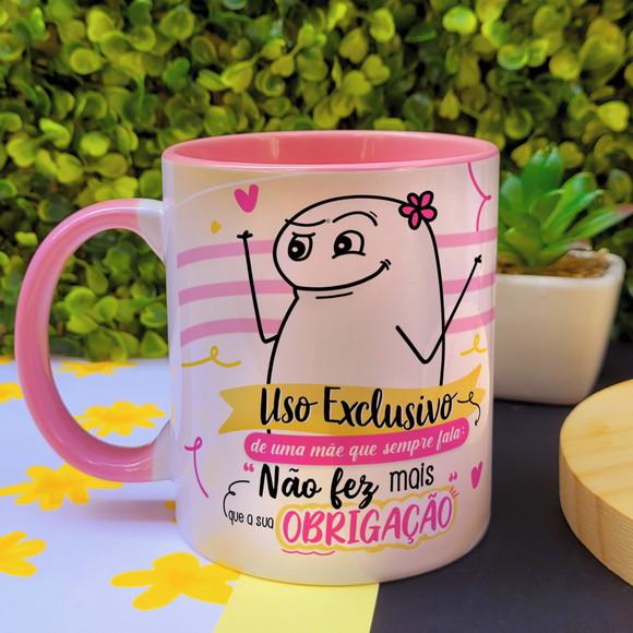 Caneca Dia das Mães com Alça Colorida