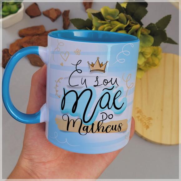 Caneca Dia das Mães com Alça Colorida