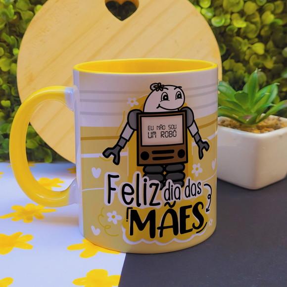Caneca Dia das Mães com Alça Colorida