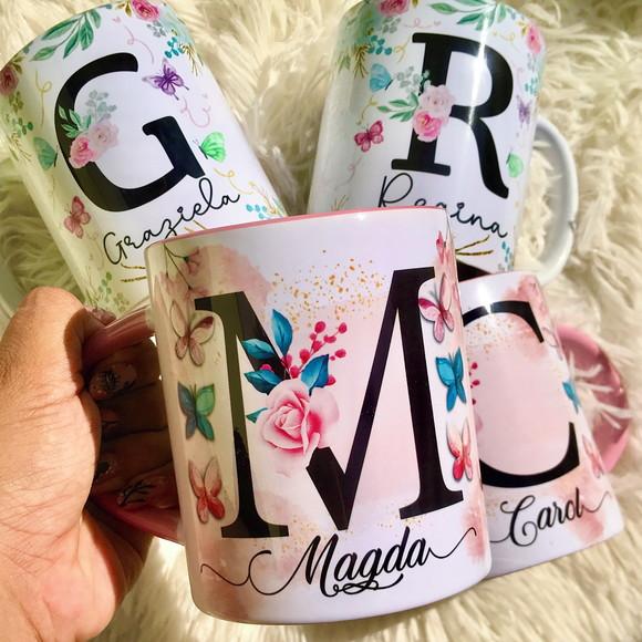 Caneca Dia das Mães com Alça Colorida