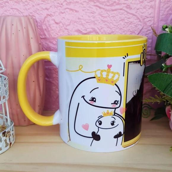 Caneca Dia das Mães com Alça Colorida