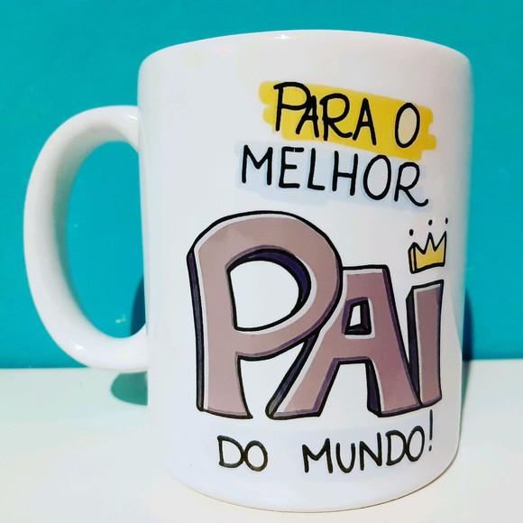 Caneca dia dos pais personalizada