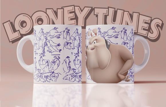 Caneca Looney tunes - Hector, o bulldog