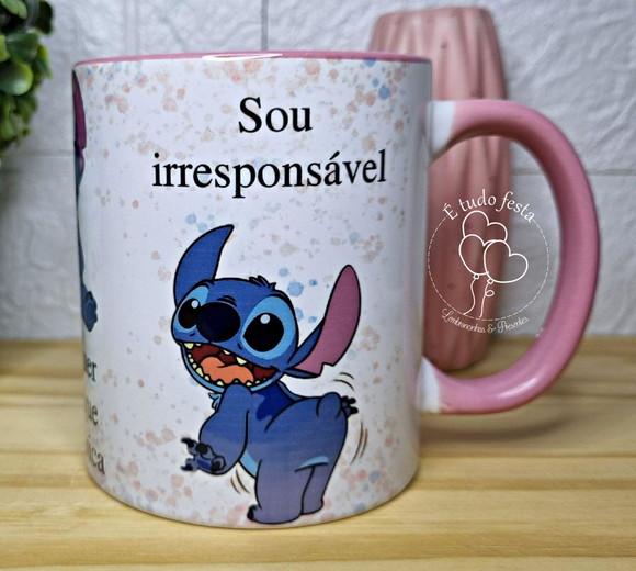 Caneca Personalizada Stitch - Irresponsavel