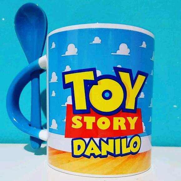 Caneca Toy Story - Buzz Lightyear com Colher Personalizada