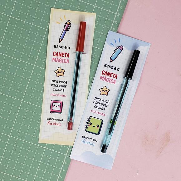 Caneta na Tag Personalizada Volta as Aulas