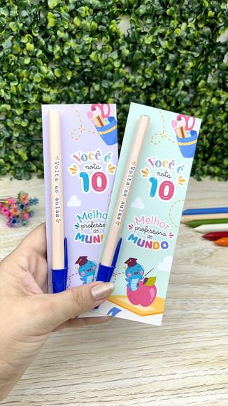 Caneta na Tag Personalizada Volta as Aulas