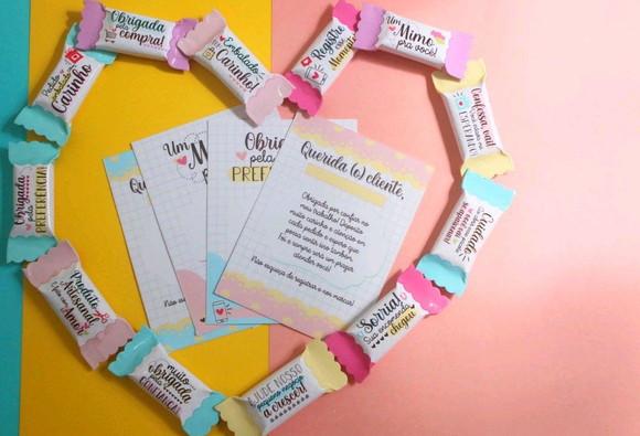 Cartão de Agradecimento Personalizado - Um Mimo pra Você