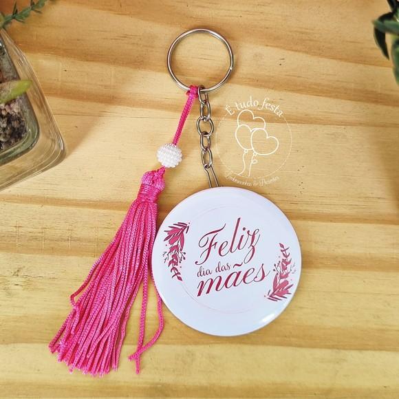Chaveiro Espelho Personalizado - Dia das Mães
