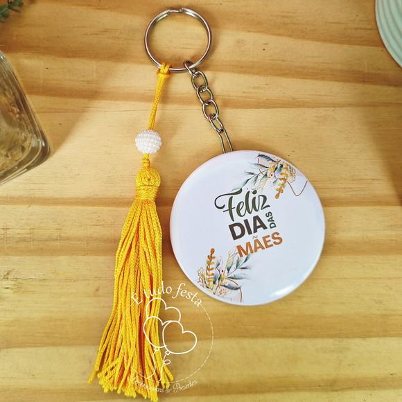 Chaveiro Espelho Personalizado - Dia das Mães