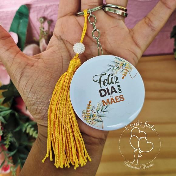 Chaveiro Espelho Personalizado - Dia das Mães