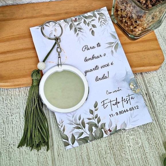 Chaveiro Espelho Personalizado para Casamento