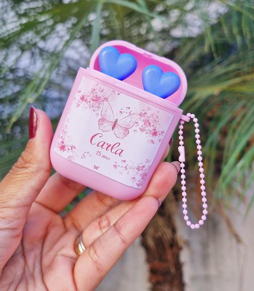 Chaveiro Gloss com Caixa Fone Personalizado 15 Anos