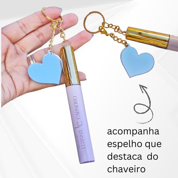 Chaveiro Gloss Labial + Espelho Personalizado para Empresas