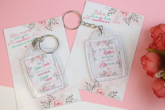 Chaveiro Personalizado Dia da Mulher
