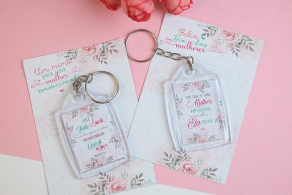 Chaveiro Personalizado Dia da Mulher