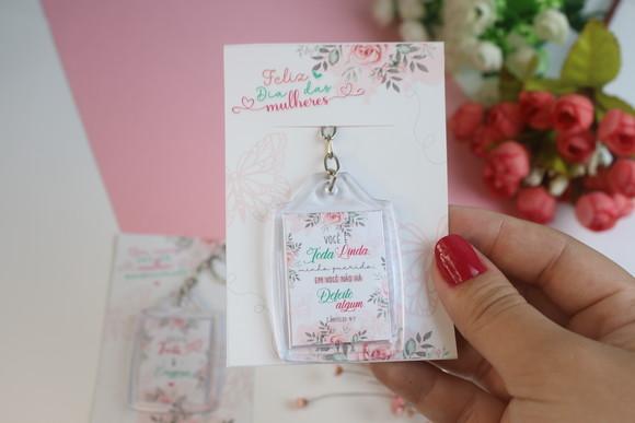 Chaveiro Personalizado Dia da Mulher