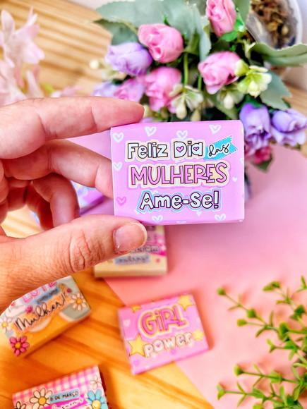 Chicletes Personalizados com Caixinha - Dia das Mulheres