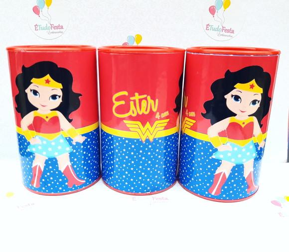 Cofrinho Mulher Maravilha Personalizado