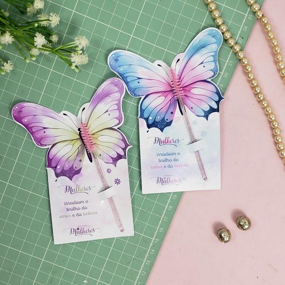 Escovinha para Cilios +tag Personalizada Dia da Mulher