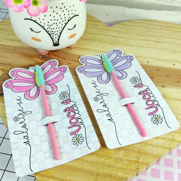 Escovinha para Cilios +tag Personalizada Dia da Mulher