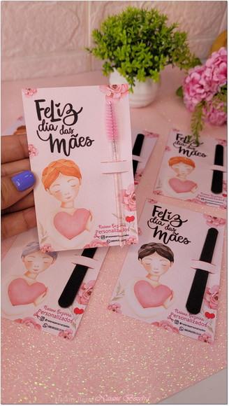 Escovinha para Cilios +tag Personalizada- Dia das Mães